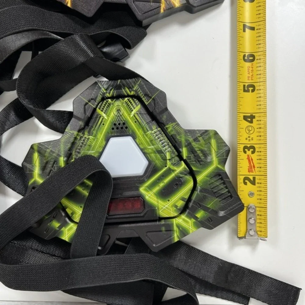 SET OF‎ 3 Laser Tag Receivers Red Yellow & Green Chest Strap Receivers
